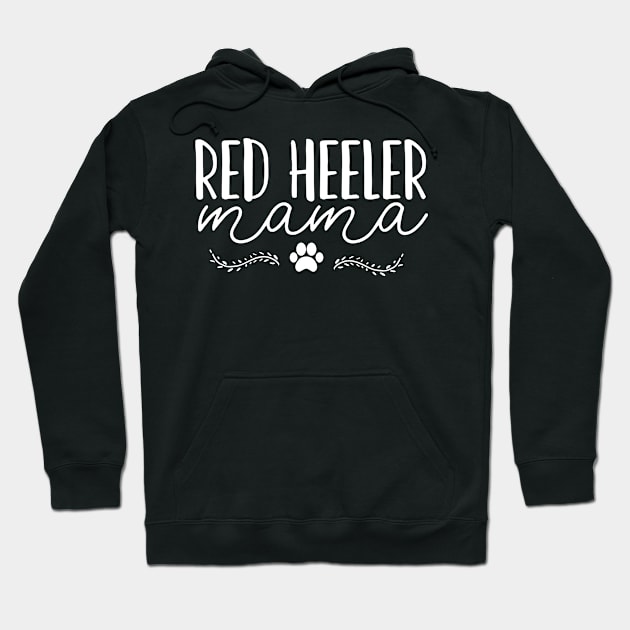 Red Heeler Dog Mom Hoodie by CreativeGiftShop